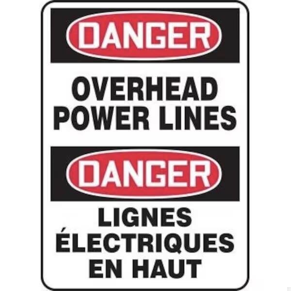 Accuform BILINGUAL OSHA DANGER SAFETY SIGN HIGH FBMELC029VS - main